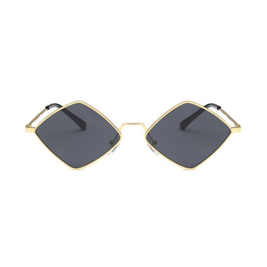 Γυαλιά ηλίου Mallorca της Exposure Sunglasses με προστασία UV400 σε χρυσό χρώμα σκελετού και μαύρο φακό.
