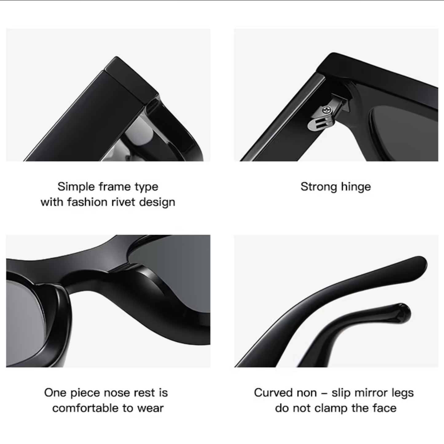 Τετράγωνα Γυαλιά ηλίου Taf από την Exposure Sunglasses με προστασία UV400 . Κοντινή λήψη.
