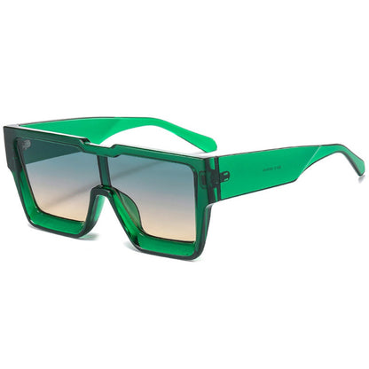 Γυαλιά ηλίου Toronto (Μάσκα) από την Exposure Sunglasses με προστασία UV400 με πράσινο σκελετό και μαύρο φακό.Πλαινή όψη.