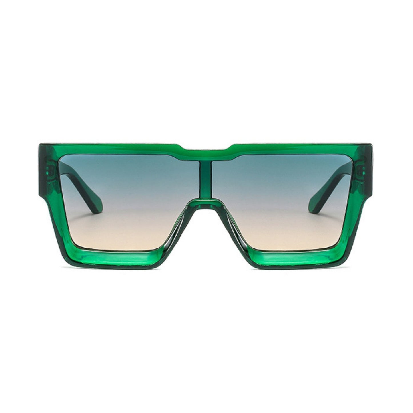 Γυαλιά ηλίου Toronto (Μάσκα) από την Exposure Sunglasses με προστασία UV400 με πράσινο σκελετό και μαύρο φακό.