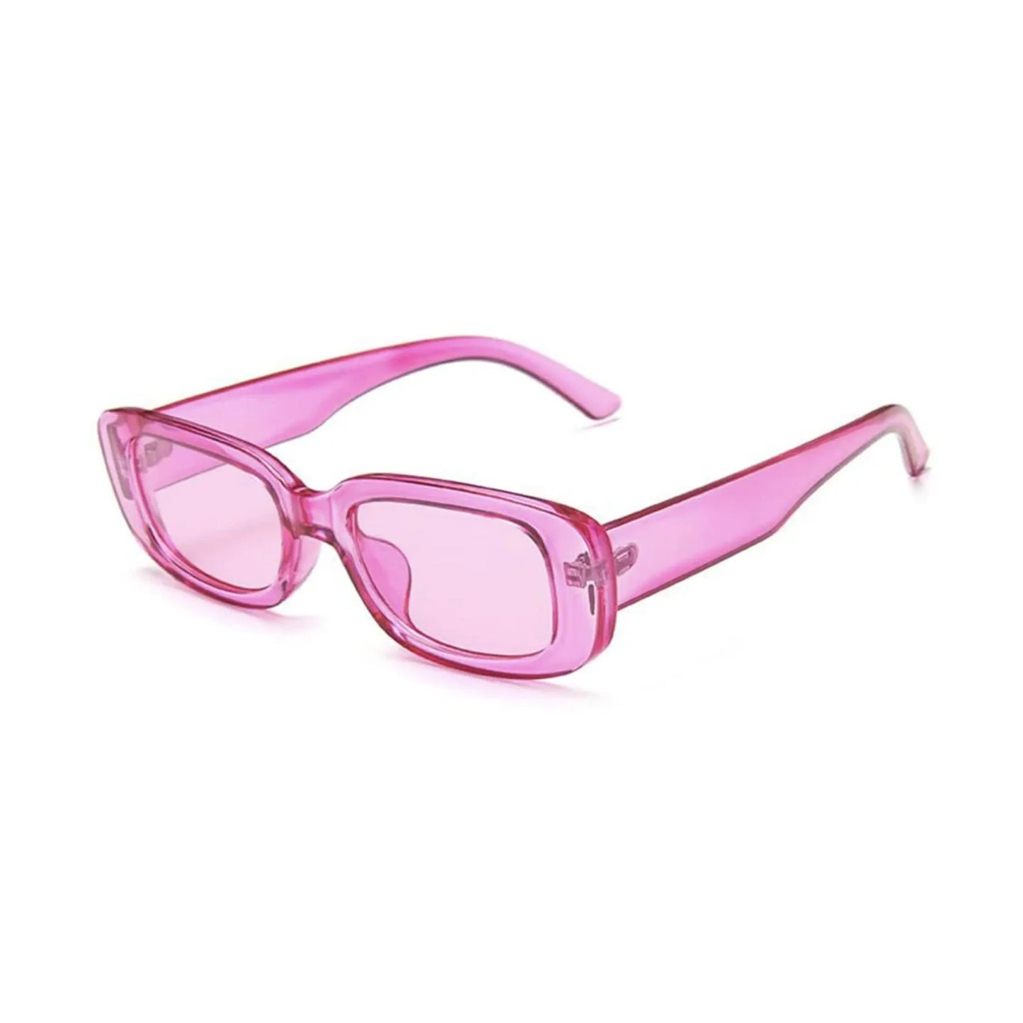 Οβάλ Γυαλιά ηλίου Kony της Exposure Sunglasses με προστασία UV400 σε ροζ χρώμα σκελετού και ροζ φακό. Πλάγια προβολή