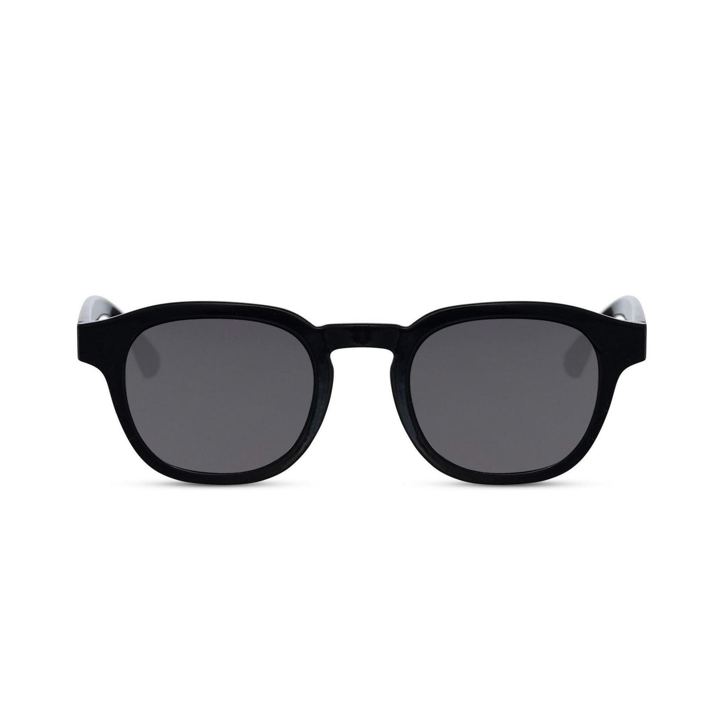 Γυαλιά ηλίου Montreal της Exposure Sunglasses με προστασία UV400 με μαύρο σκελετό και μαύρο φακό.