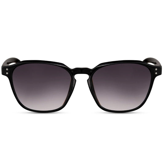 Γυαλιά ηλίου Sydney από την Exposure Sunglasses με προστασία UV400 με μαύρο σκελετό και μαύρο φακό.